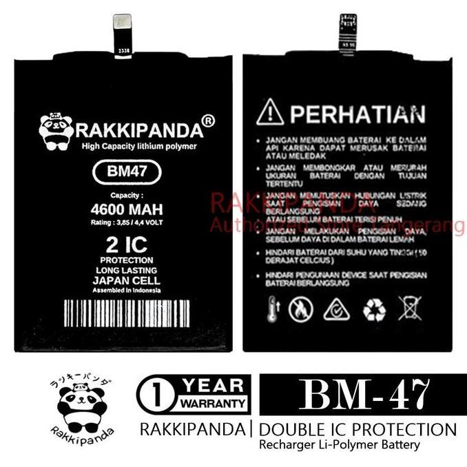 Hradpix- Rakkipanda Bm-47 For Baterai Redmi 3 3S Redmi 3 Pro Redmi 3X Bm47 Double 2Ic Protection