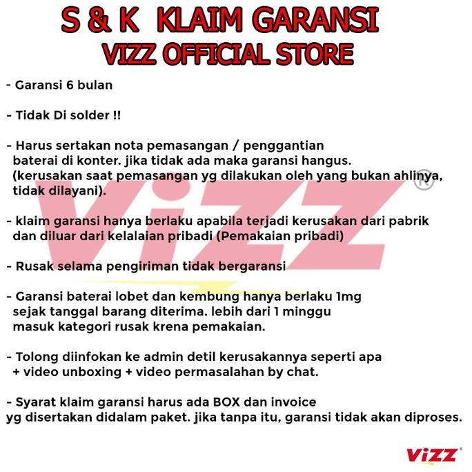 Hradpix- Vizz Baterai Xiaomi Bn46 Redmi 7 Original