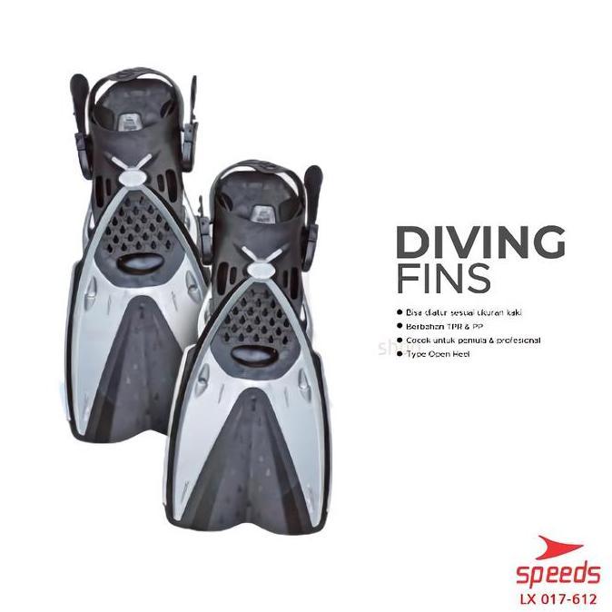 SPEEDS Swimming Fin Diving Fins Kaki Katak Selam Diving Snorkeling Kaki Katak Selam 017-612