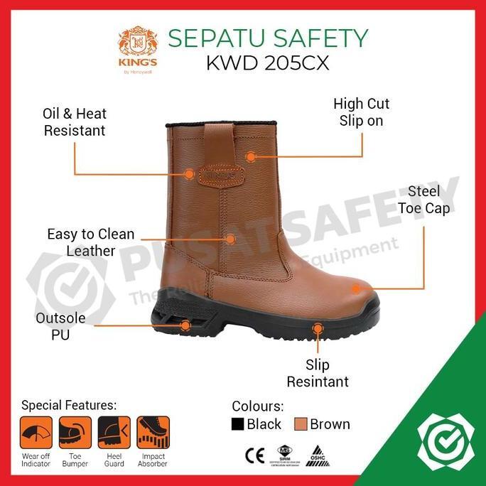 Sefline- Sepatu Safety Boot Kings Kwd 205 Kerja Shoes