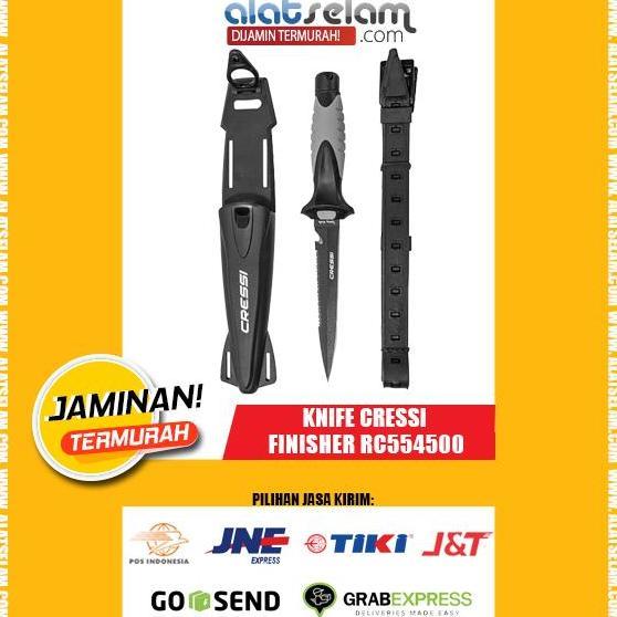 Knife Cressi Finisher / Pisau Selam / Pisau Scuba Diving ANTI KARAT
