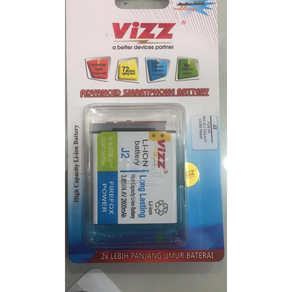 Hradpix- Baterai Vizz Samsung Galaxy J2 Double Power/Double Power Galaxy J2
