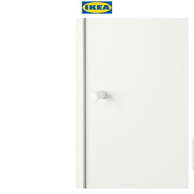 Allo- Ikea Kleppstad Lemari Pakaian 3 Pintu Putih 117X176 Cm