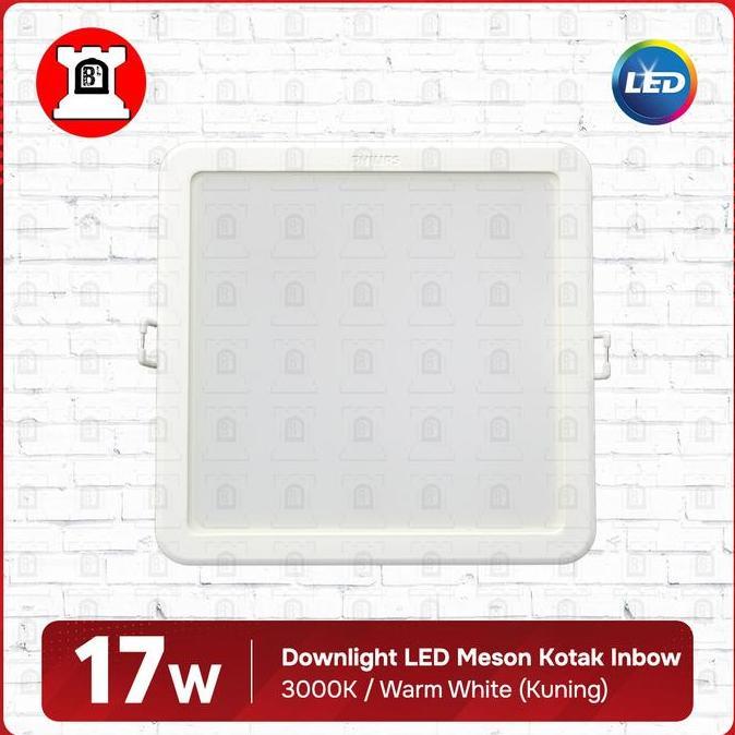 Lighzx- Lampu Philips Meson Downlight Plafon Led 59467 150 17W Inbow Kotak