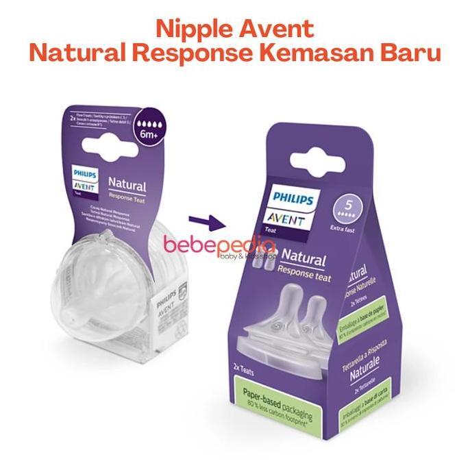 PHILIPS AVENT DOT NIPPLE NATURAL RESPONSE / AVENT DOT BOTOL SUSU