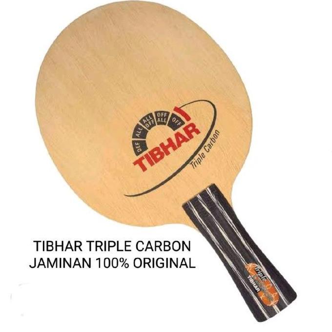 BEBAS ONGKIR - Tibhar TRIPLE CARBON bet pingpong tenis meja legendaris