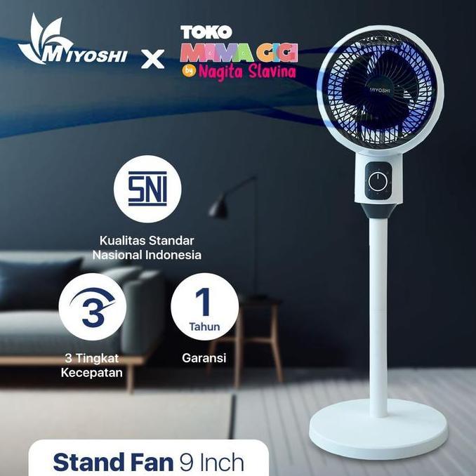 Coolwe- [Exclusive Toko Mama Gigi] Rotationfan / Kipas Angin Minimalis / Kipas Angin Berdiri / Kipas