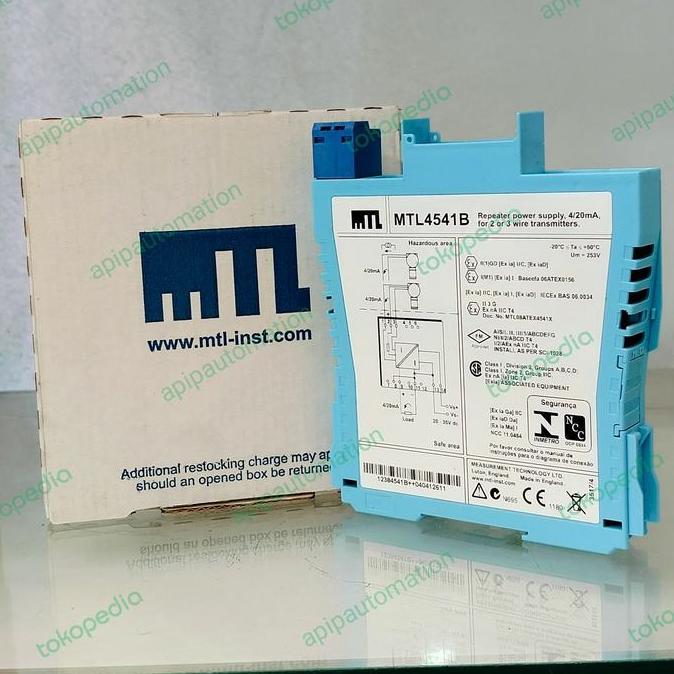 Terbaru (1) EatonMTL4541BREPEATER POWER SUPPLY, ONE CHANNEL, 2/3 WIRE 4-20mA apipe32 dijamin
