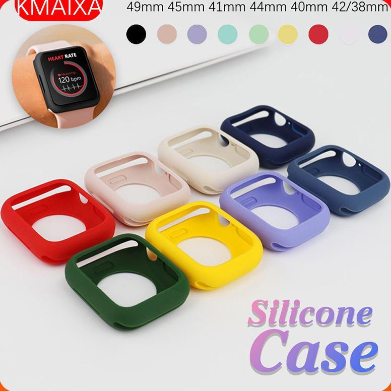 new promo soft bumper pelindung runbber screen protector case for iwatch apple watch ultra / ultra 3