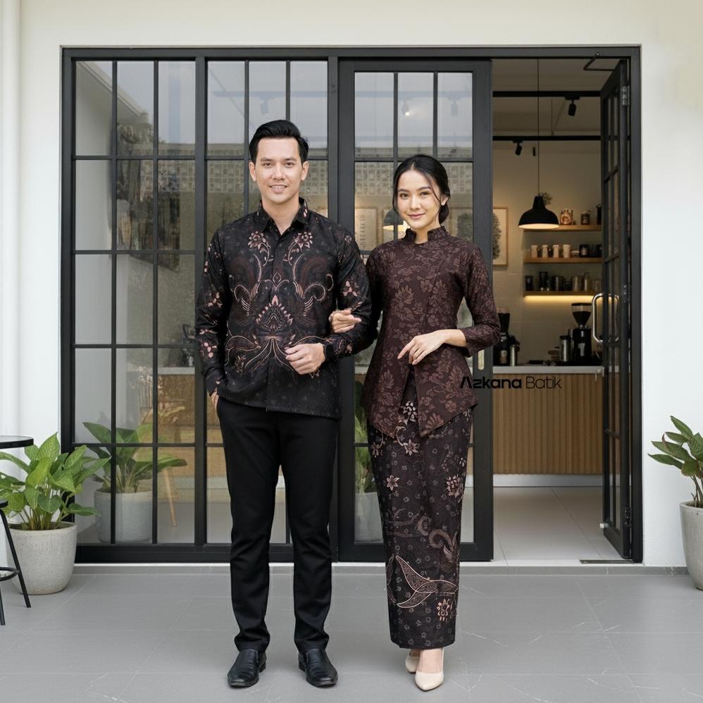 HOT Terbaru Kabaya Couple Janggan Kebaya Jawa KARTINI Kekinian Baju Couple Pesta Kondangan Tunangan 