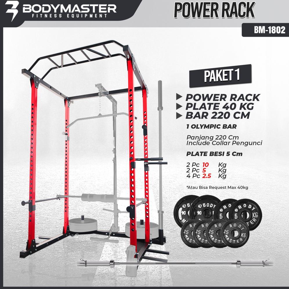 BODYMASTER PAKET Power Rack BM-1802 Home Gym Rack