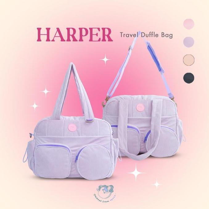 NEW HARPER TRAVEL DUFFLE BAG - GYM BAG - WEEKENDER - WOMEN SPORTS BAG