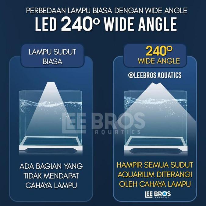 Fishbou- Lampu Led Aquarium Submersible 30-90 Cm / Lampu Celup Aquarium