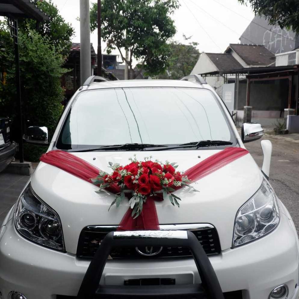 Bunga Mobil Pengantin / Hiasan Mobil Pengantin / Wedding Car / Pita Mobil / Hias Mobil Pernikahan / 