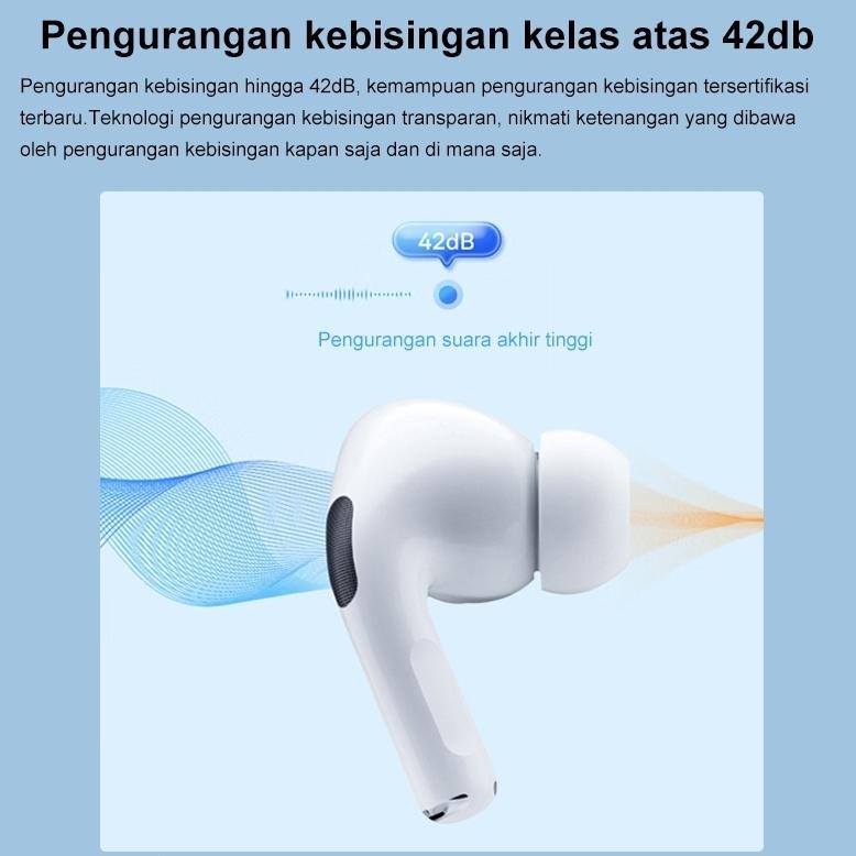 new goopodos tws anc pods pro 2 / tws pods pro 3 / pods gen4 earphone bluetooth headset ip + free pr
