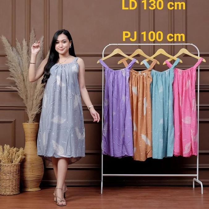 Terbaru Lingerie Bigsize Daster Cantik Ibu Muda Busui Jumbo Ld 130 Daster Rayon Super Yukensi Tanpa 