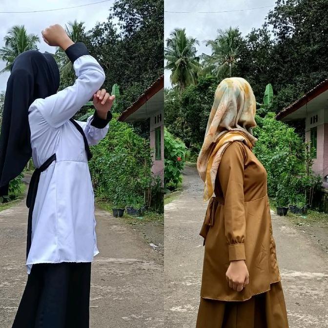 Cantek- Gamis Pemda Semi Rok Seragam Dinas Kerja Syari