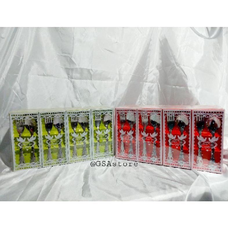 Sendok Garpu Kemas Box Souvenir / Sendok Garpu Set / Souvenir / Sendok / Kemas Box Min 16Pcs Stock
