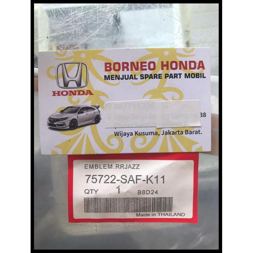 TERMURAH LOGO EMBLEM BELAKANG TITIK MERAH STIKER TULISAN MOBIL HONDA JAZZ IDSI VTEC 2003 2004 2005 2