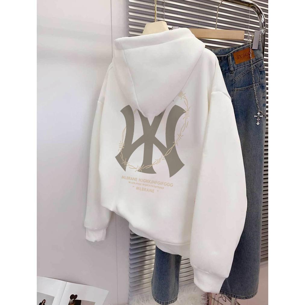 ORIGINAL MISCO  SWEATER HOODIE OVERSIZE WANITA CETAKAN HURUF NY YANG MODIS DAN TRENDI HOODIE WANITA 