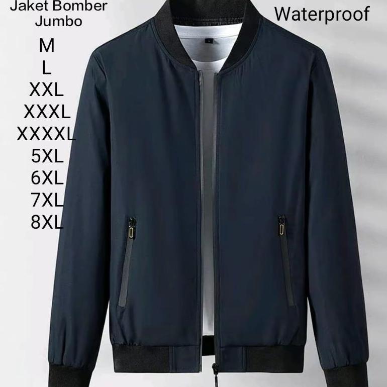 PREMIUM JAKET BOMBER PRIA BIG SIZE JAKET BOMBER WATERPROOF ANTI AIR JAKET BOMBER WANITA JUMBO