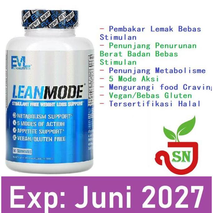 EVLution Nutrition, LeanMode, 150 Veggie Capsules, Fat Burner Langsing
