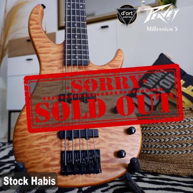 Murah Bass gitar Peavey millennium5 Natural Non COD