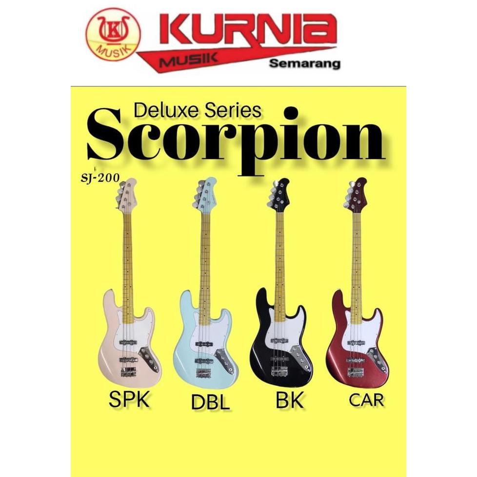 Murah Scorpion SJ200 - Sj 200 - SJ200 Gitar Bass Elektrik Jazzbass Non COD