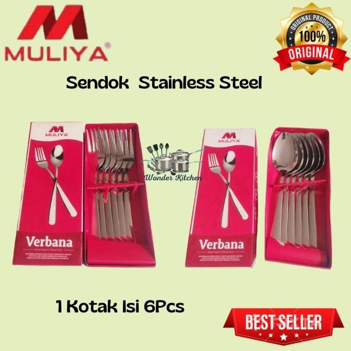 Thebest- Sendok Dan Garpu Makan Verbana Tebal Kualitas Hote