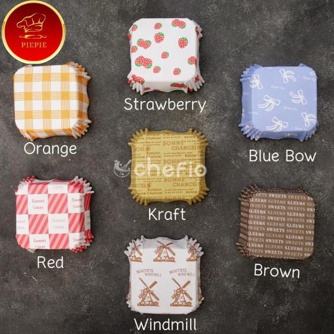 Paper Cup Case Roti Kue Risol Kertas Alas Roti Laminating Bread Square (TERBAIK) (TERBARU) (TERMURAH