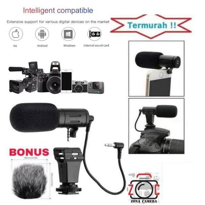MAMEN Microphone MC-06 Shotgun Vlog Kamera & Smartphone Smule Youtube