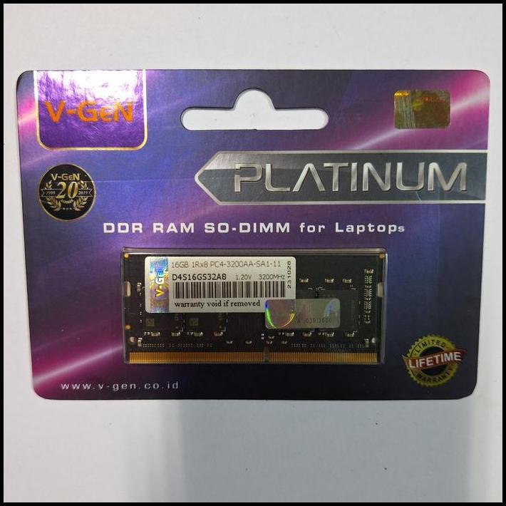 sodimm ddr4 16gb 3200mhz vgen platinum best seller