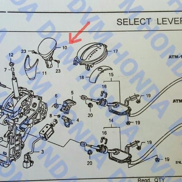 PROMO Shift Knob Versneling Matic Original Civic FD Termurah