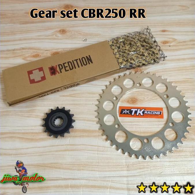 Termurah Gear Set Cbr250Rr Tk Racing Original Rantai Expedition 520 Panjang 130 Terlaris