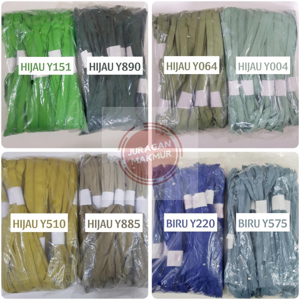 [120 Pcs] Resleting Celana Ukuran 7 Inch (17,5Cm) Warna Warni - Seleting Celana 7 Inch - Resleting C