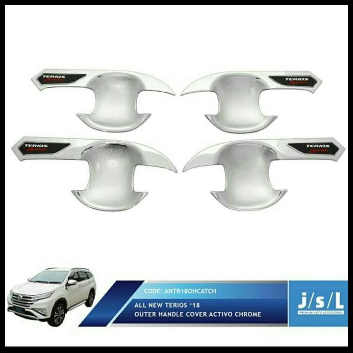 DISKON MANGKOK PINTU ALL NEW TERIOS 2018-2023 OUTER HANDLE COVER CHROME 