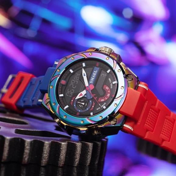 Wgwg- Jam Tangan Analog Digital Pria Wanita Sport Merk Smael Digital 8060