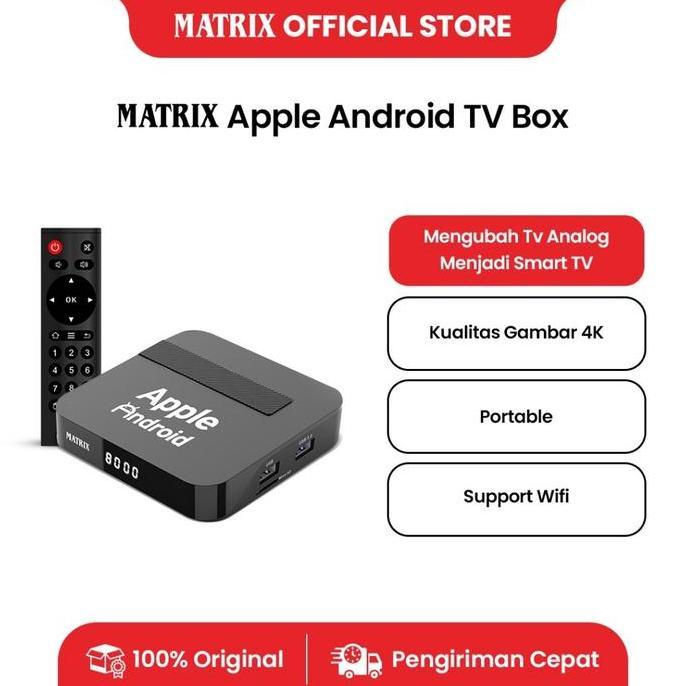 Trikikal- Matrix Apple Android Tv Box - Android 10 Ram 2Gb Wifi Android Tv