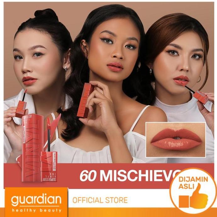 Bytlip- Maybelline Superstay Vinyl Ink 60 Mischievous