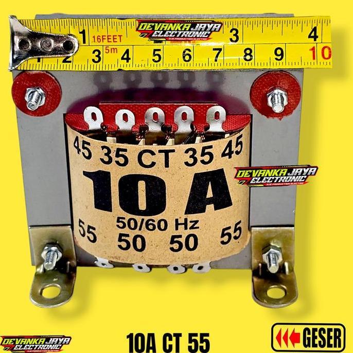 10A CT 55V TRAFO 10 AMPERE TRAFO 10A CT 55V TEMBAGA ORIGINAL DAN TERPERCAYA