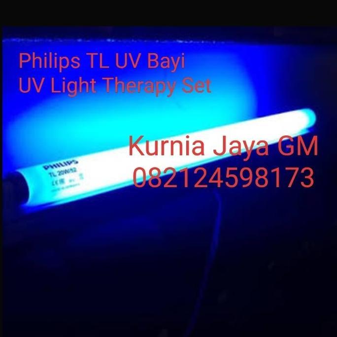 PHILIPS TL UV BLUE LIGHT 20 WATT / LAMPU UV BAYI KUNING KOMPLIT SET ORIGINAL DAN TERPERCAYA