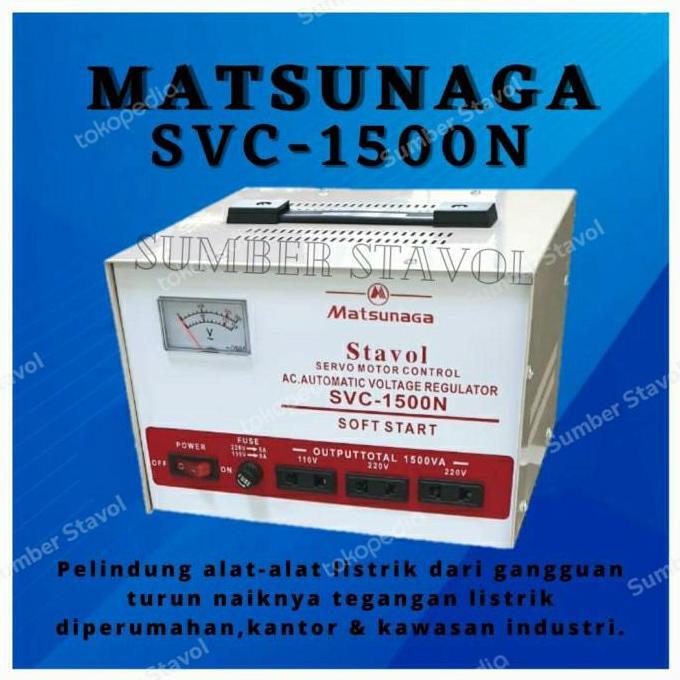 Pcbig- Stabilizer 1500 Watt-Stavol 1500Va-Matsunaga 1500N Stavolt Matsunaga