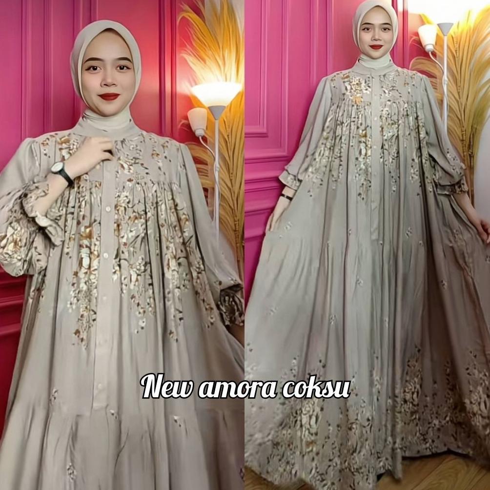 Grade Ori Gamis Rayon Premium Syifa Lengan Balon