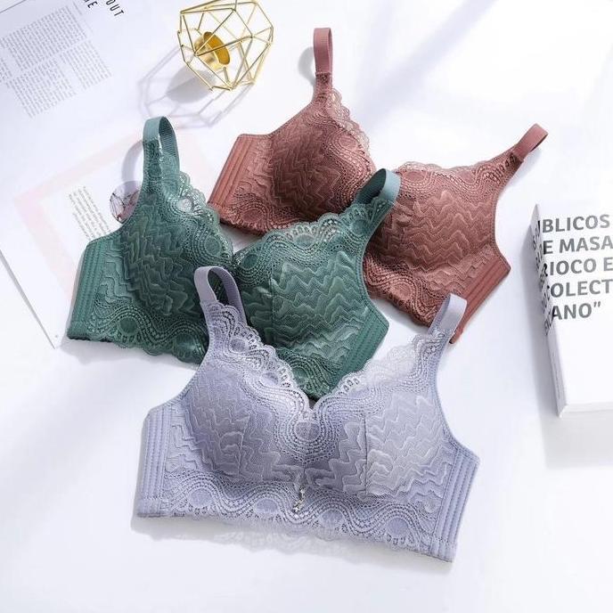 Wkwx- Bra Women Bra Bh Wanita Push Up Busa Tipis 9035