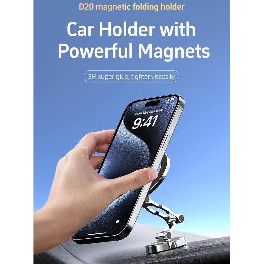 Car Phone Holder Mobil ACEFAST Aceauto D20 Magnetic Folding Holder Hp (TERBAIK) (TERBARU) (TERMURAH)