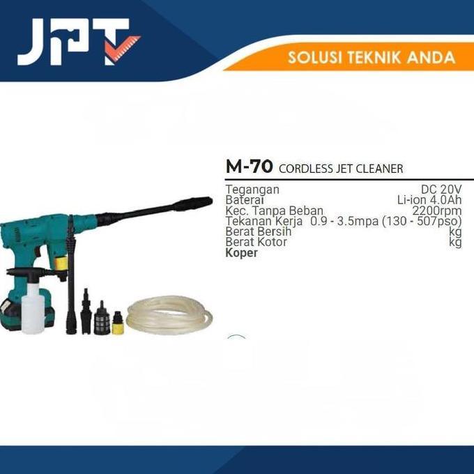 Cordless Jet Cleaner M-70 / Mesin Jet Cleaner Batre Modern M70