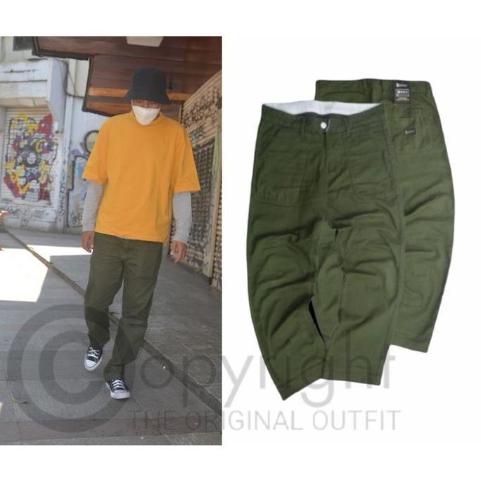 Grosir Dreeland Celana Fatique Army Fatigue Pant Celana Chino Oversize