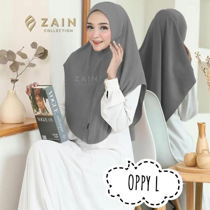 Dieocrd- Zain - Hijab Oppy Plisket L Best Seller  Kerudung  Bergo Instan  Nyaman Muslim Instan