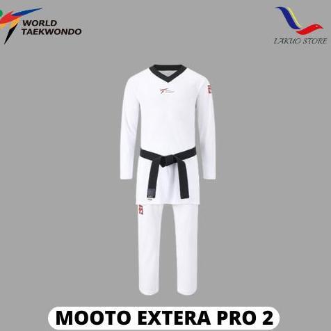 MOOTO EXTERA PRO 2 KYORUGI UNIFORM DOBOK  / DOBOK TAEKWONDO ORIGINAL Terlaris
