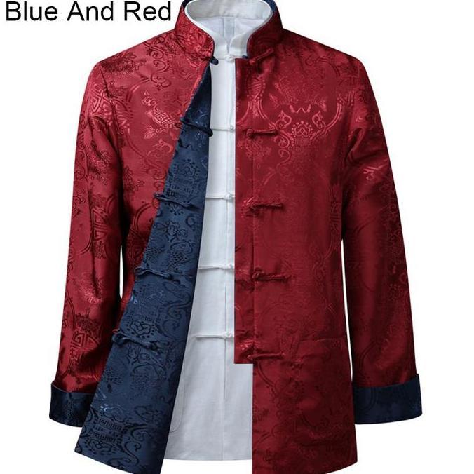 Promo Cheongsam Pria Lengan Panjang Model Bolak Balik